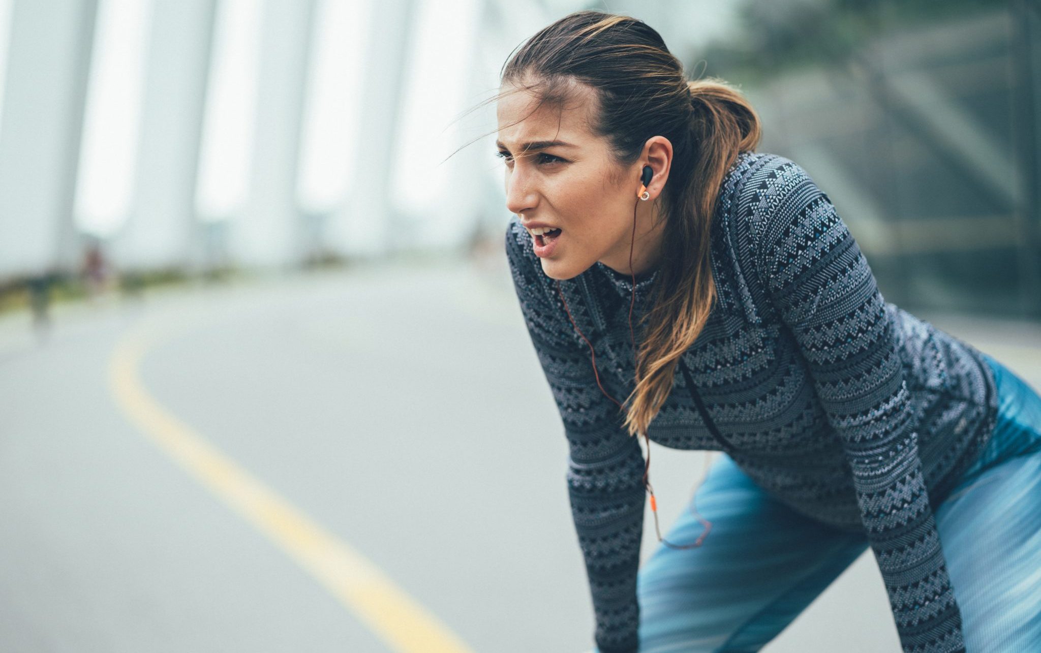 girl after a run