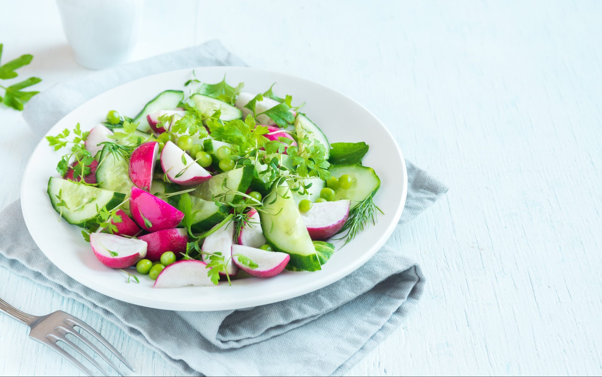 salad combo with cucumber