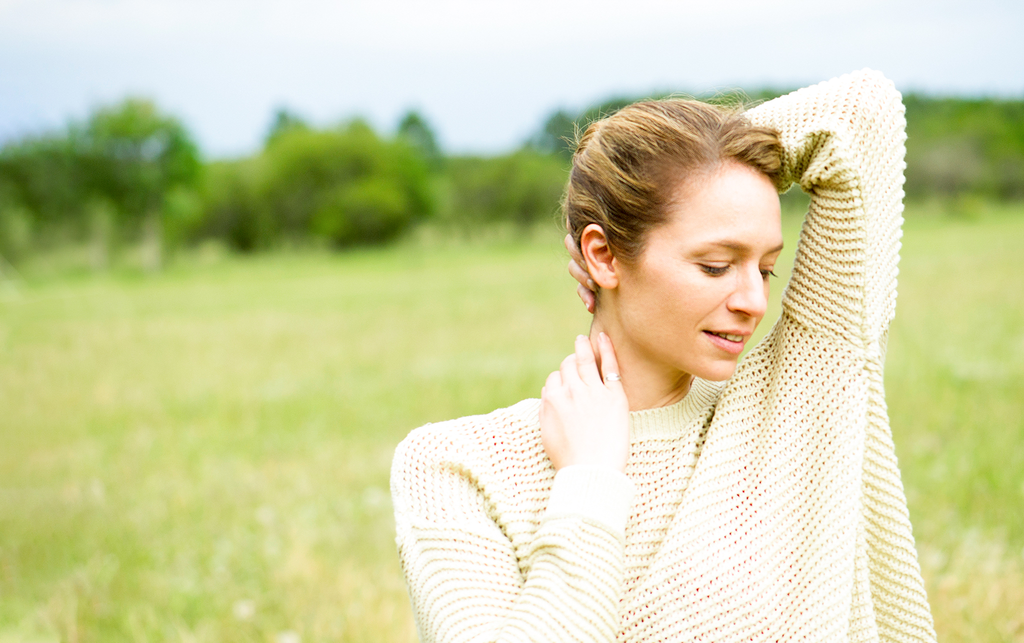 stretching neck