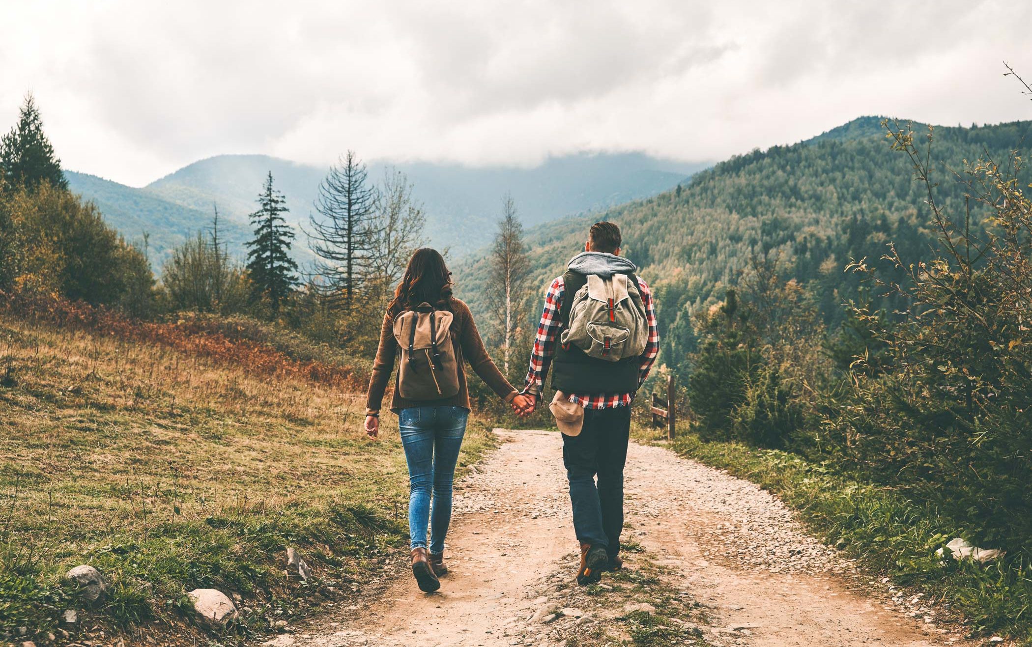 hiking couple