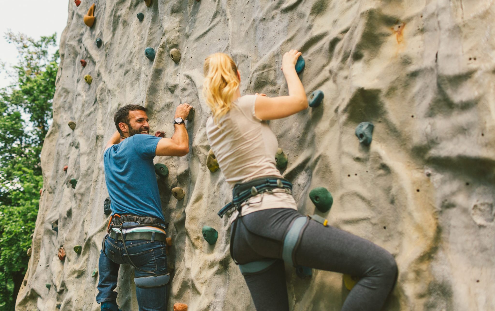 rock climbing