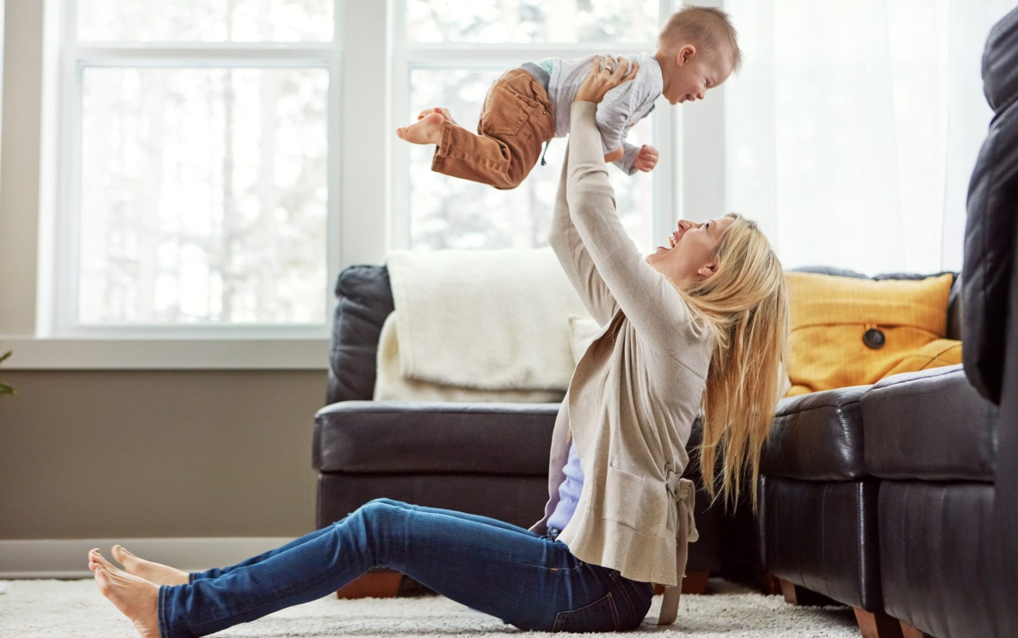 lifting a child