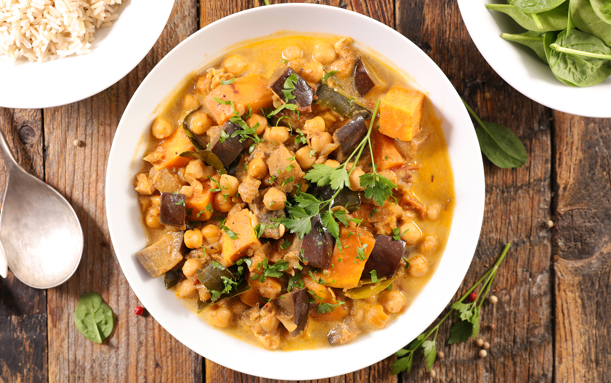 Eggplant and Chickpea Curry