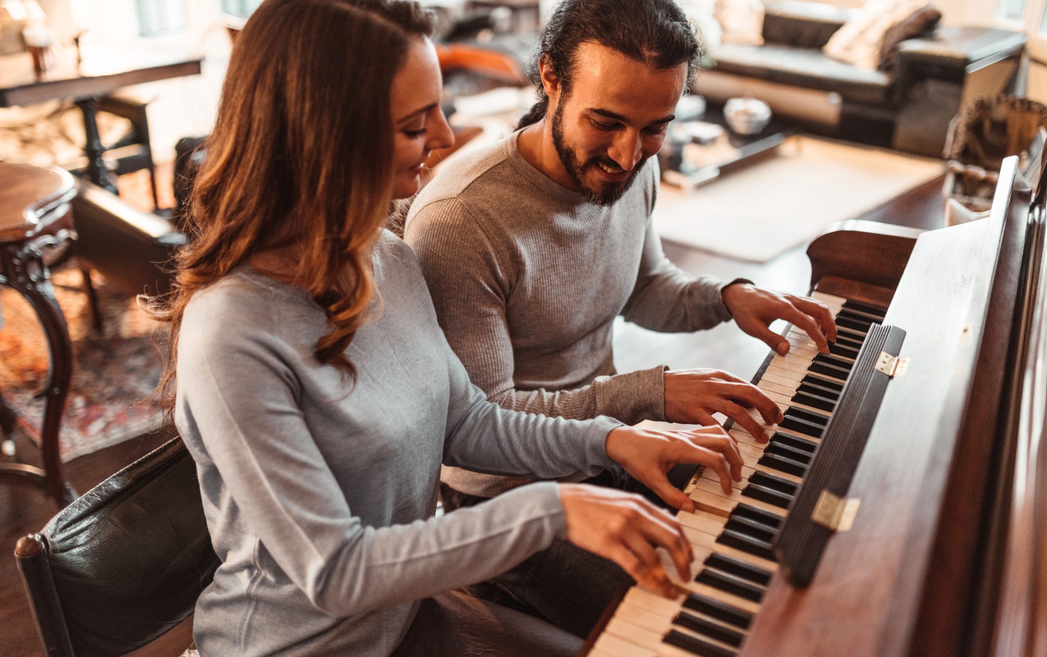 playing piano