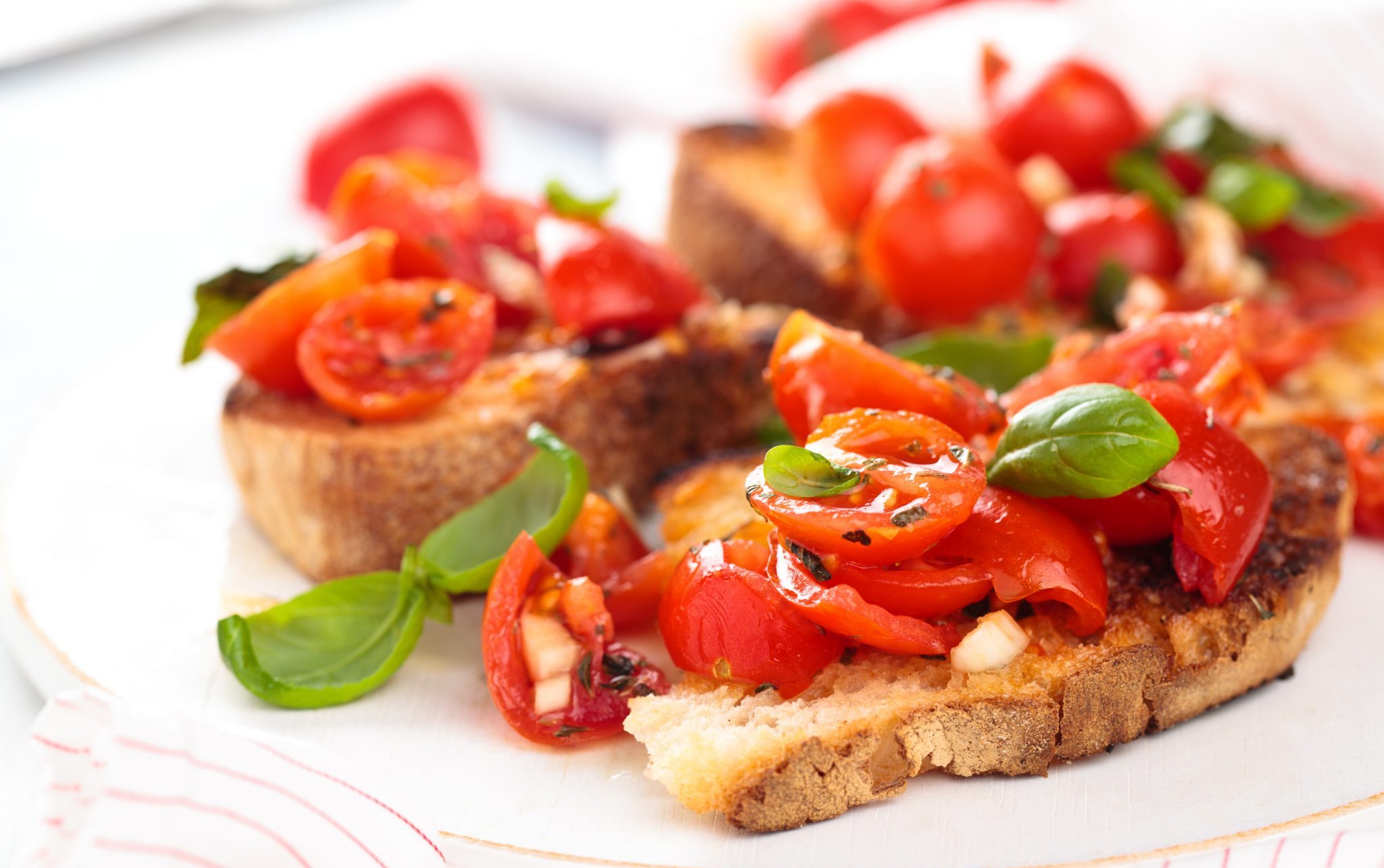 tomato eggplant bruschetta