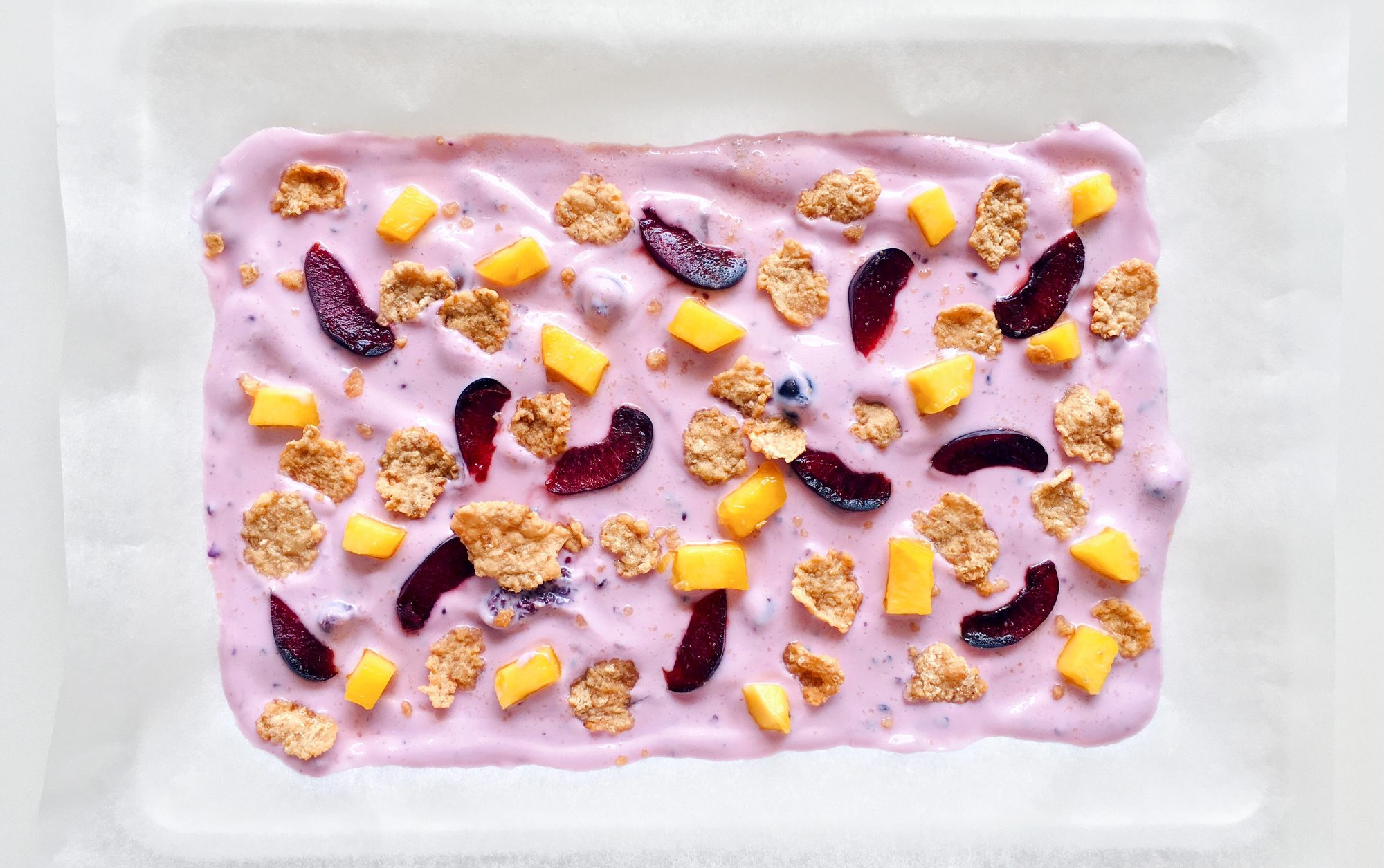 Blueberry yogurt bark