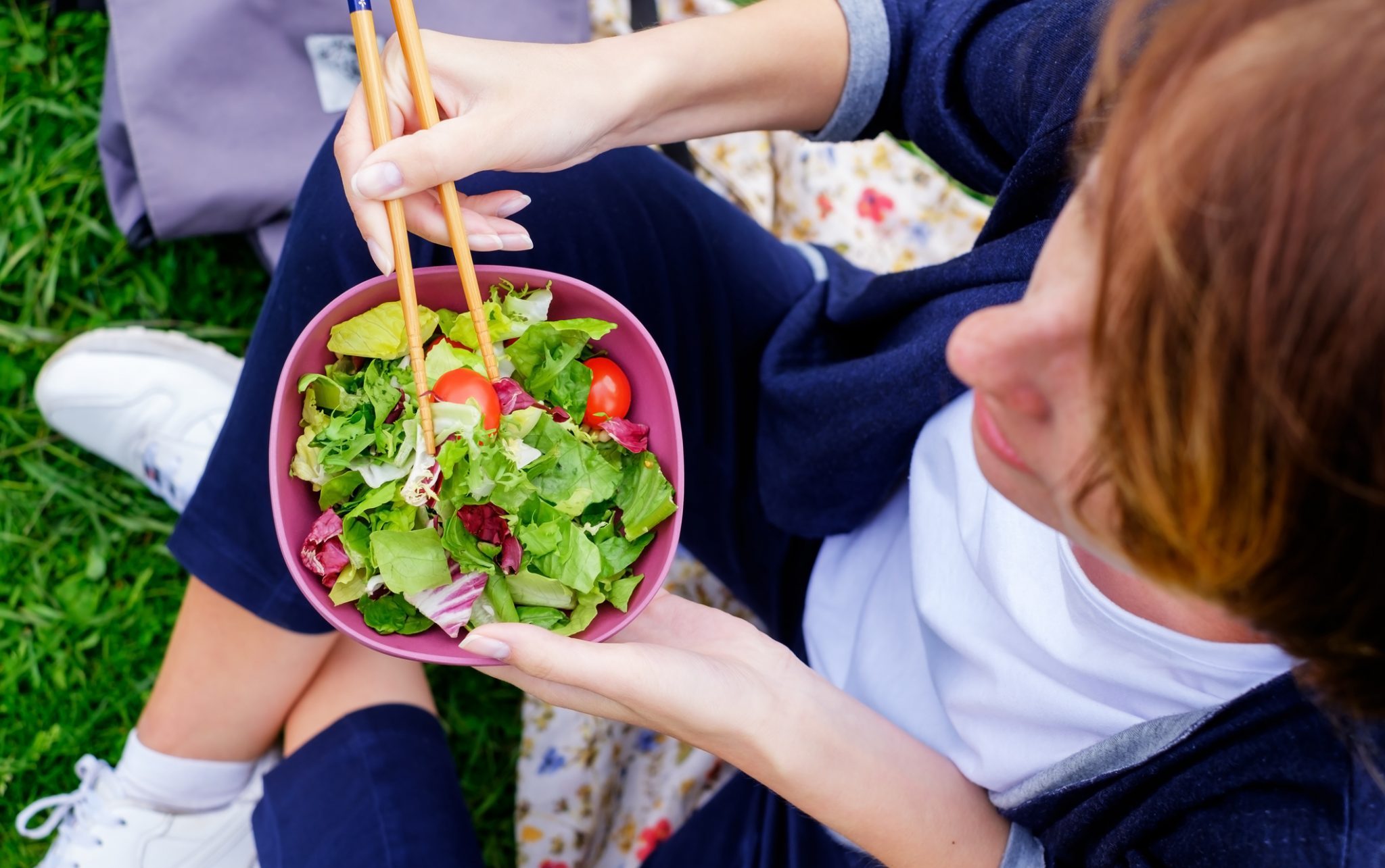 eating salads